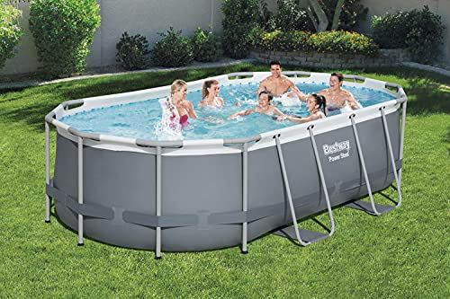 Power Steel Above Ground Pool Set / 14′ x 8’2′′ x 39.5′′