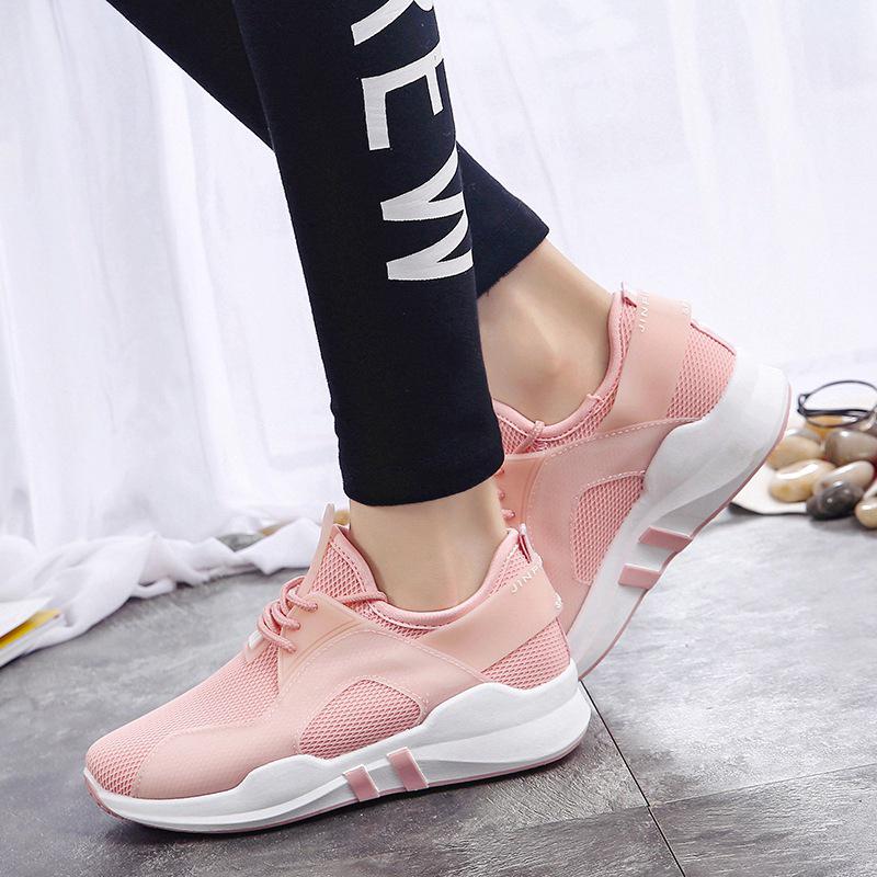 Women Mesh Fabric Sneakers Casual Comfort Lace Up Shoes