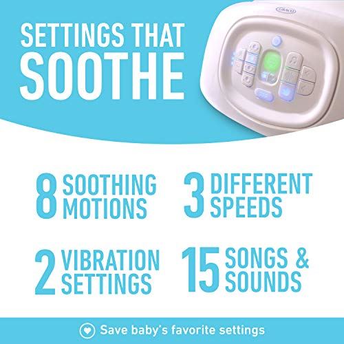 Graco Cry Detection Technology Sense2Soothe Baby Swing