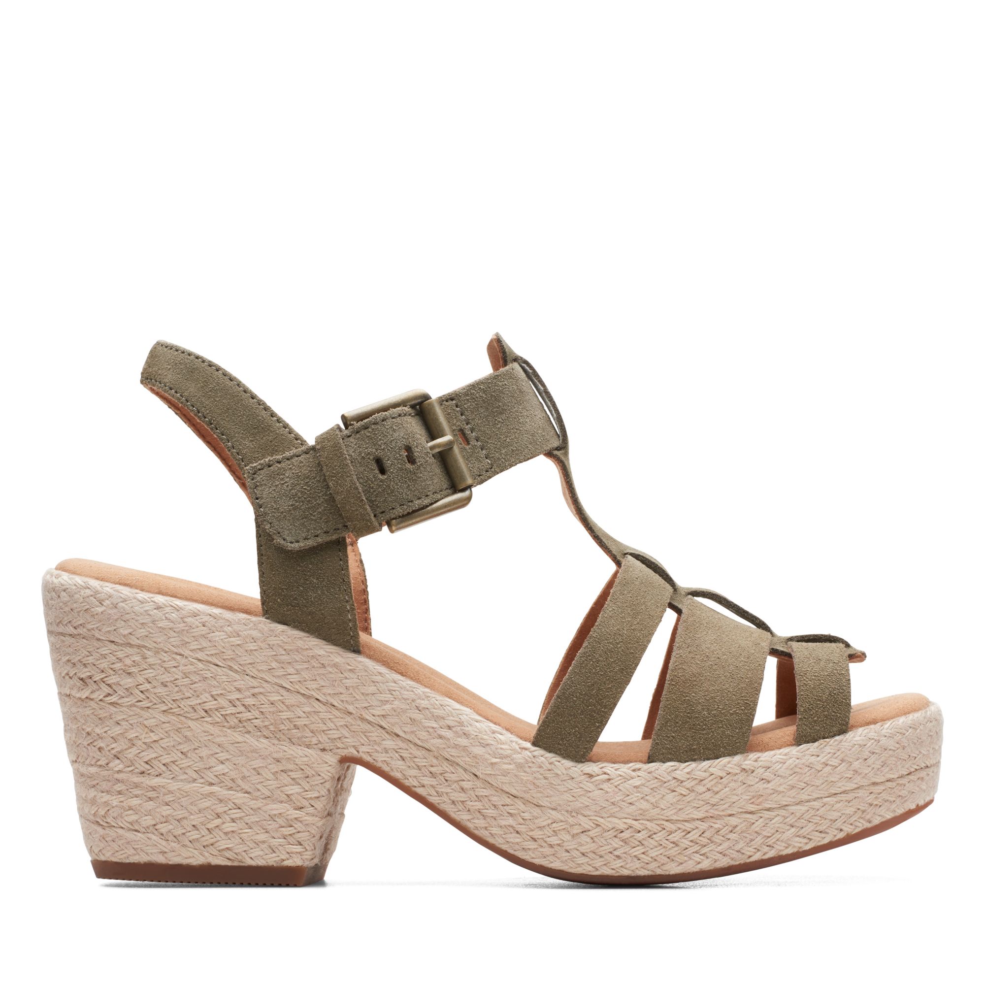 Women Sandals Maritsa70 Tee Olive Suede