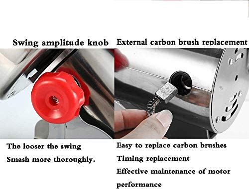 Electric Grain Mills Grinder Powder 2500g Stainless Steel