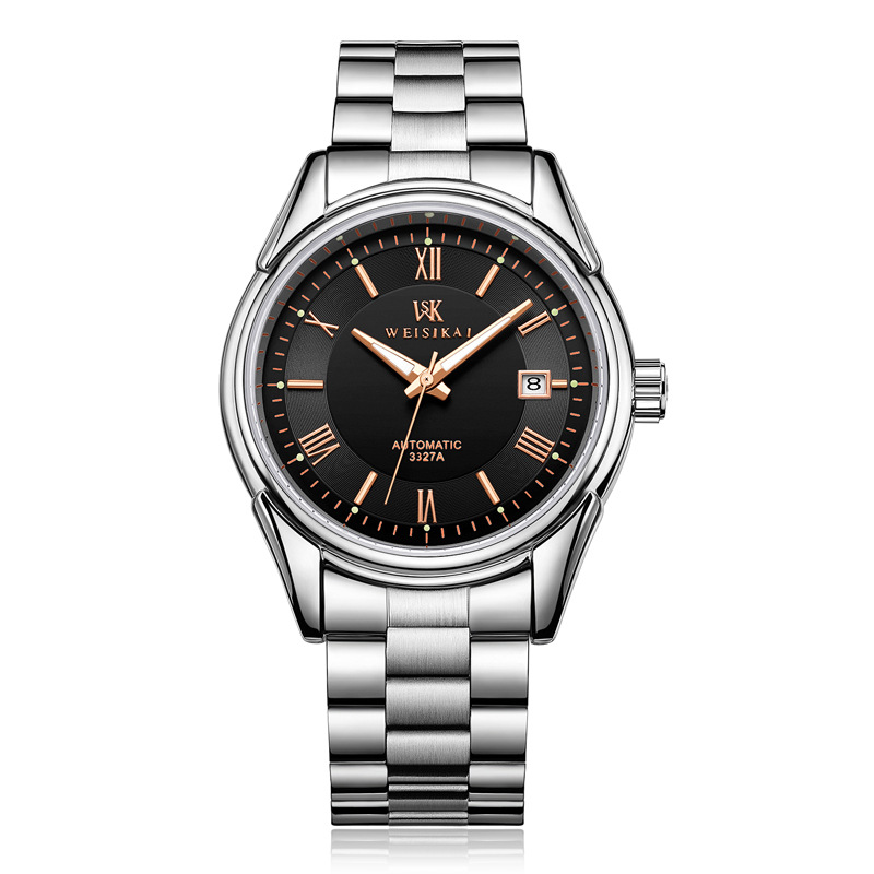 Weisikai leisure men's classic mechanical watch waterproof Rome calendar automatic mechanical watches wholesale