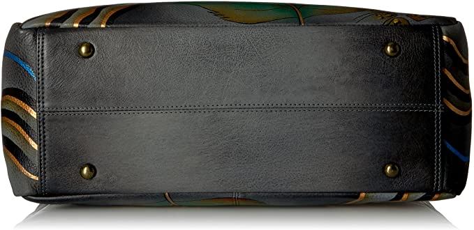 Anna By Anushka Hand painted Large Multi Pocket Hobo, Rose Safari Grey