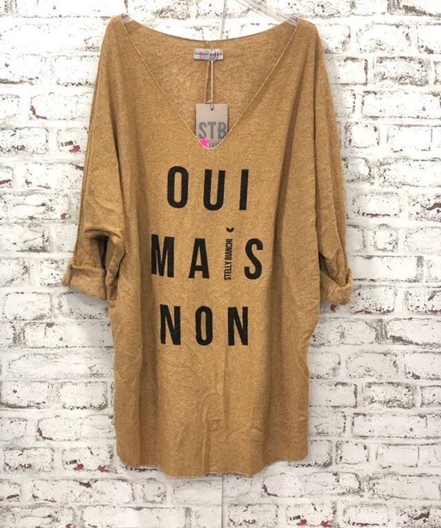 Long Sleeve Letter Shirts & Tops