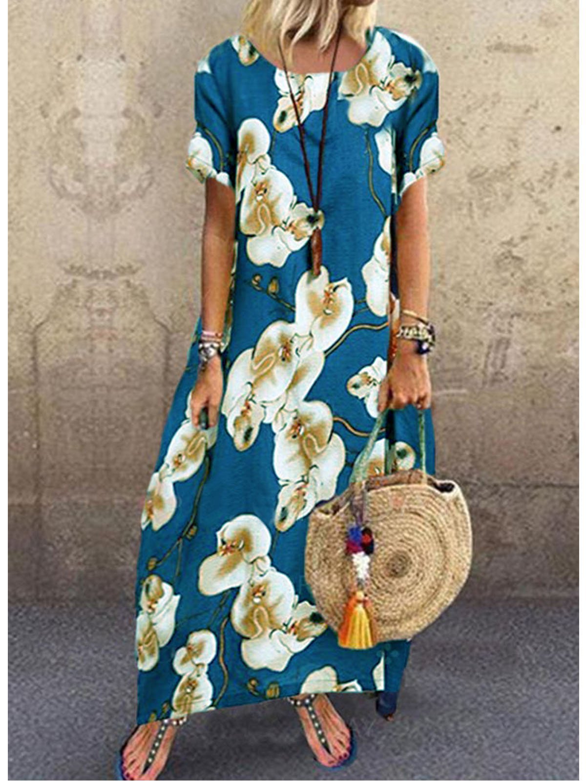 Printed/dyed Casual Dresses