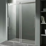 Brushed Nickel | Stella Water Repellent Glass Shower Door with Seal Strip Parts