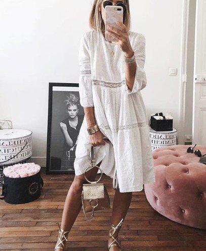 Women Casual Beach Dress Shift Daily Paneled Crew Neck Summer Dresses