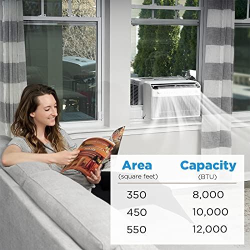 8,000BTU Window Air Conditioner w/5% Energy Saving, Smart Control, Alexa&Remote