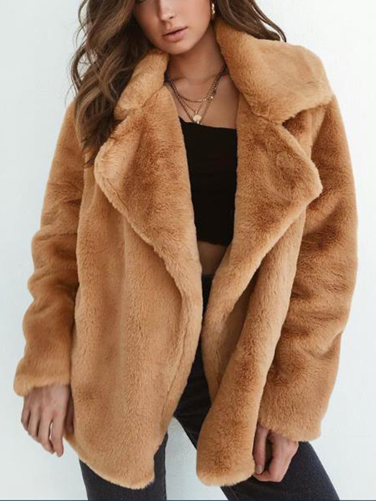 Sexy Lapel Long sleeved Jacket