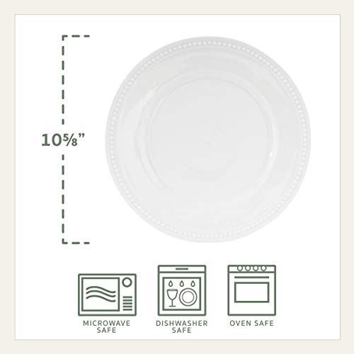 Everyday White by Fitz and Floyd Beaded 16 Piece Dinnerware Set