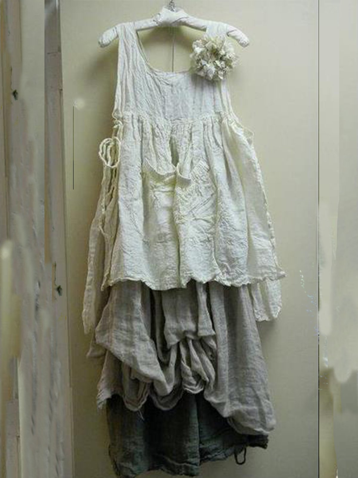 Square Neck Patchwork Casual Sleeveless Dresses