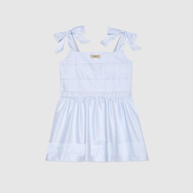 Children's striped oxford dress