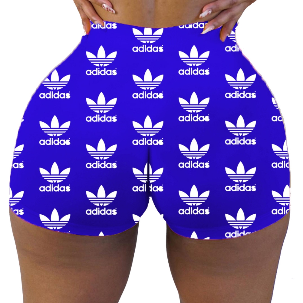 Sexy Print High Waist Jogger Shorts