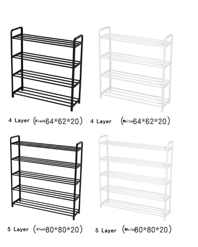 Varnish Shoe Rack Hole Free Household Space Saving Modern Multifunctional Shoe Cabinet