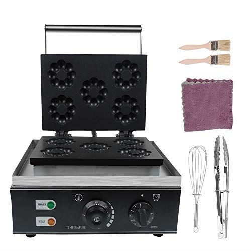 Electric Non-stick Doughnut Maker Waffle Maker to Make Plum Flower Style Donut