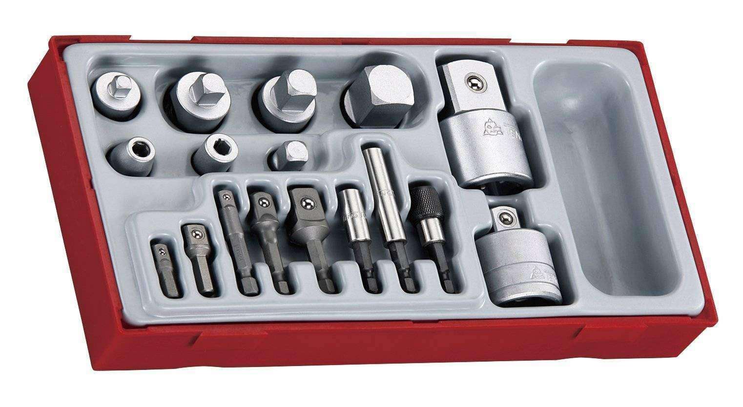 Teng Tools – 17Pc Adapter Set for 1/4, 3/8, 1/2 and 3/4 inch Sockets – TEN-O-TTADP17