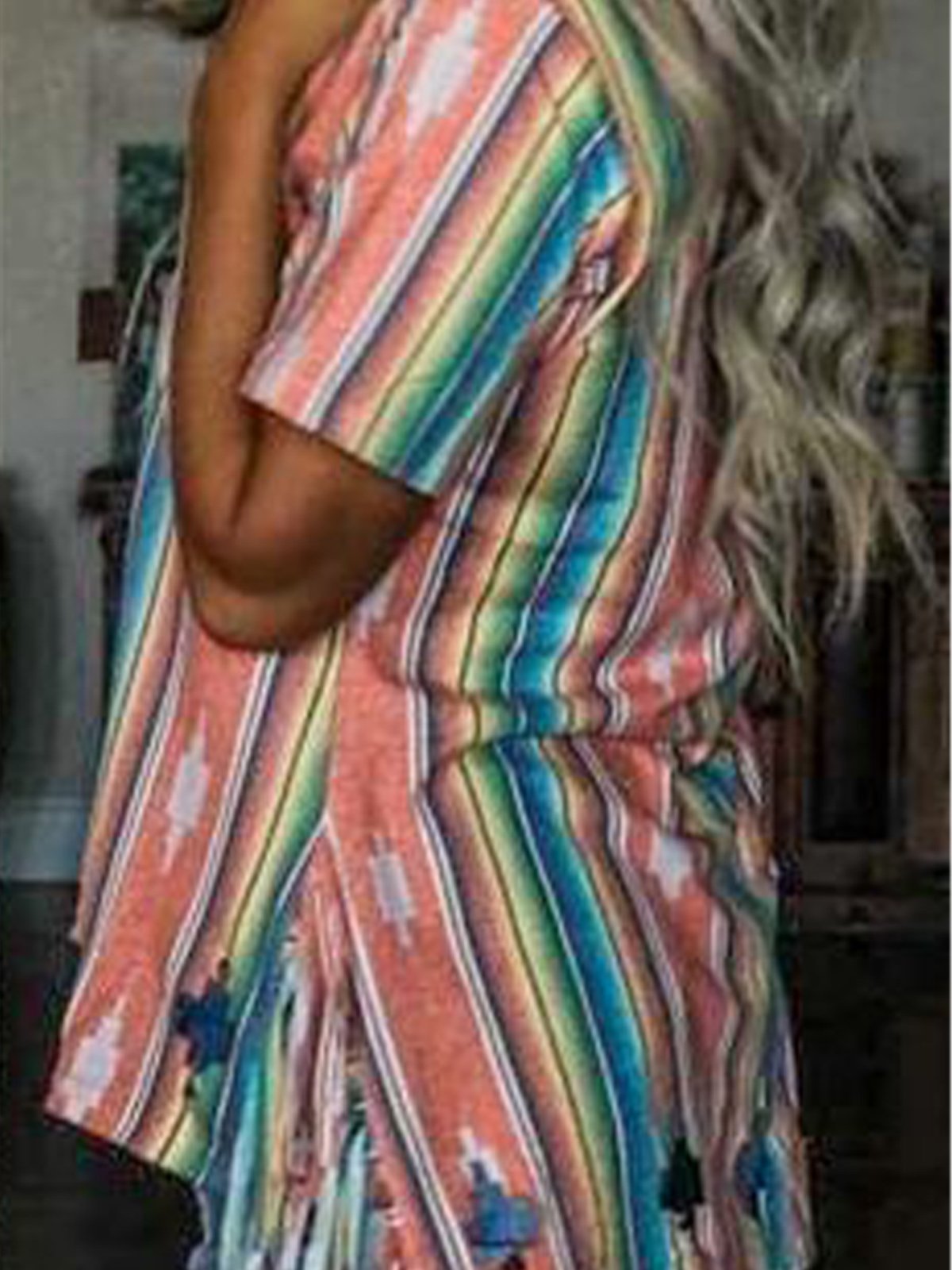 Pink Jersey Vintage Crew Neck Shirts & Tops