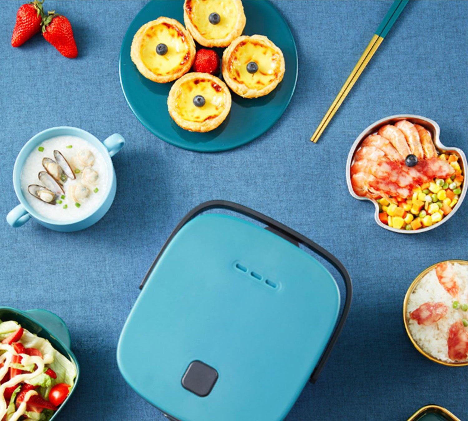 Mini Rice Cooker Multi-function Single Electric Rice Cooker Non-Stick Household Small Cooking Machine