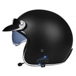 DOT/ECE Approved 3/4 Motorcycle Half Helmet w/ Bluetooth for Men&Women / L