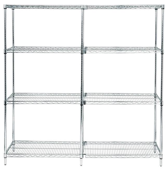 Quantum Storage Systems AD74-1848C Shelving Add on Unit,wire,74 in. H,