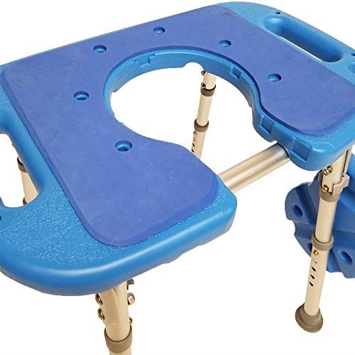 Padded with Cutout and Insert. Heavy Duty Shower Chair/Stool