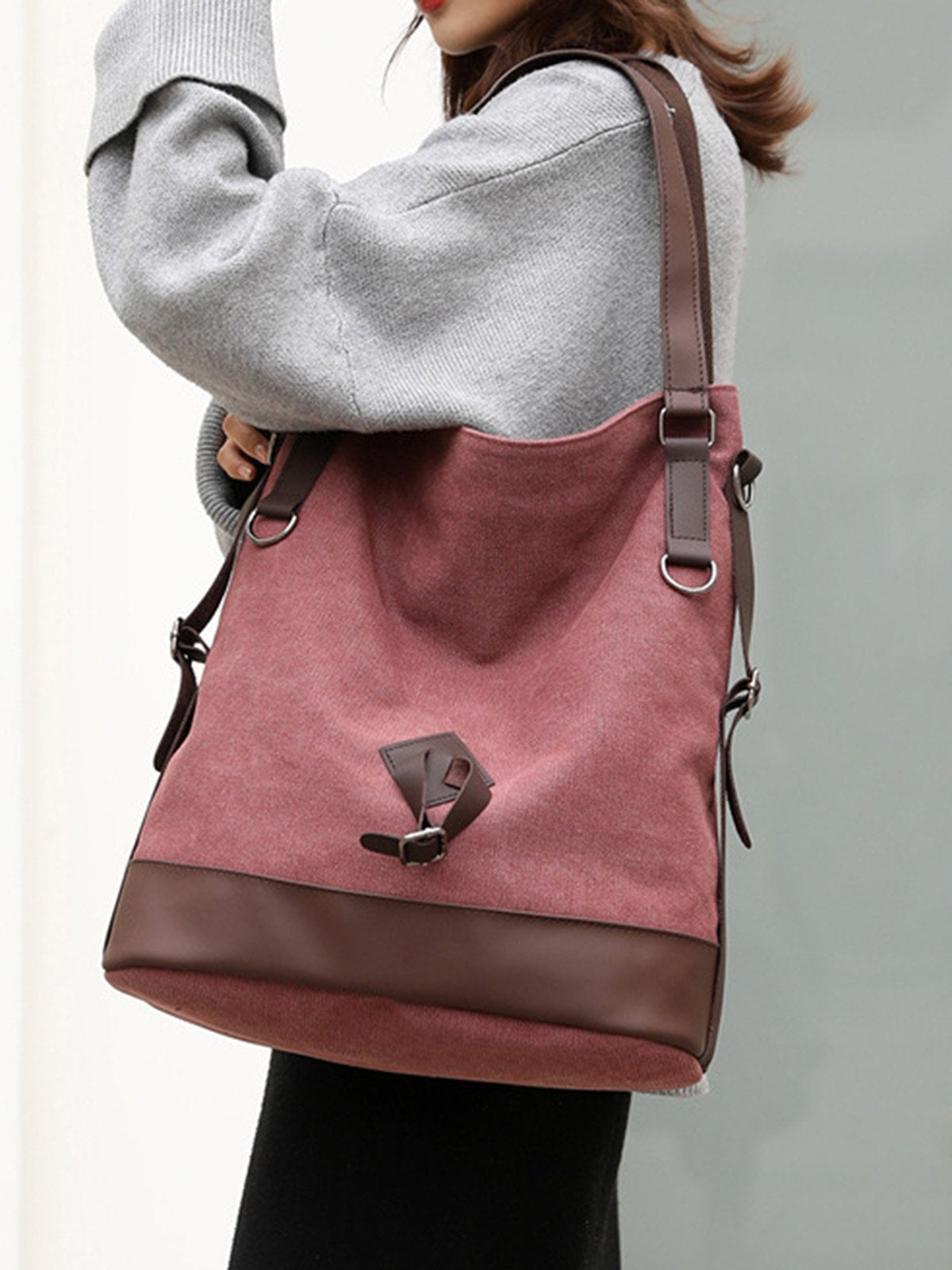 Women Canvas Large Capacity Bag Leisure  Shoulder Bags