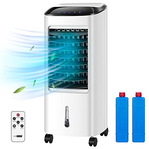Portable Evaporative Air Cooler w/ LED Display, Remote Control & Ice Box for Indoor