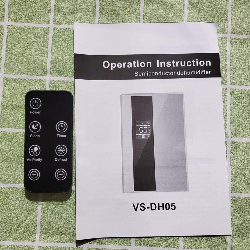 2.2L Intelligent Dehumidifier Air Dryer Purifier Humidity-control Defrost Automatic Shut-down With Remote