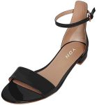 YDN Womens Chic Block Low Heel Sandals