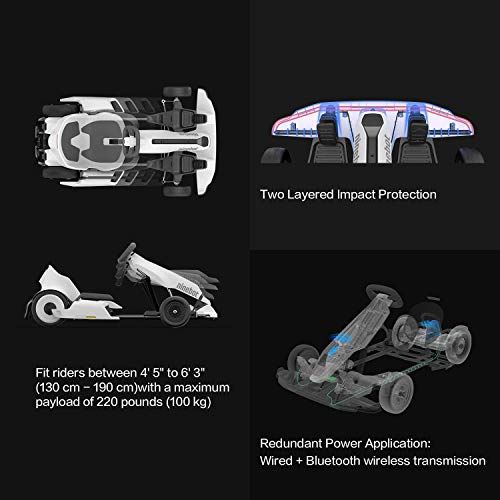 Segway Ninebot S (Black) and GoKart Drift Kit Bundle