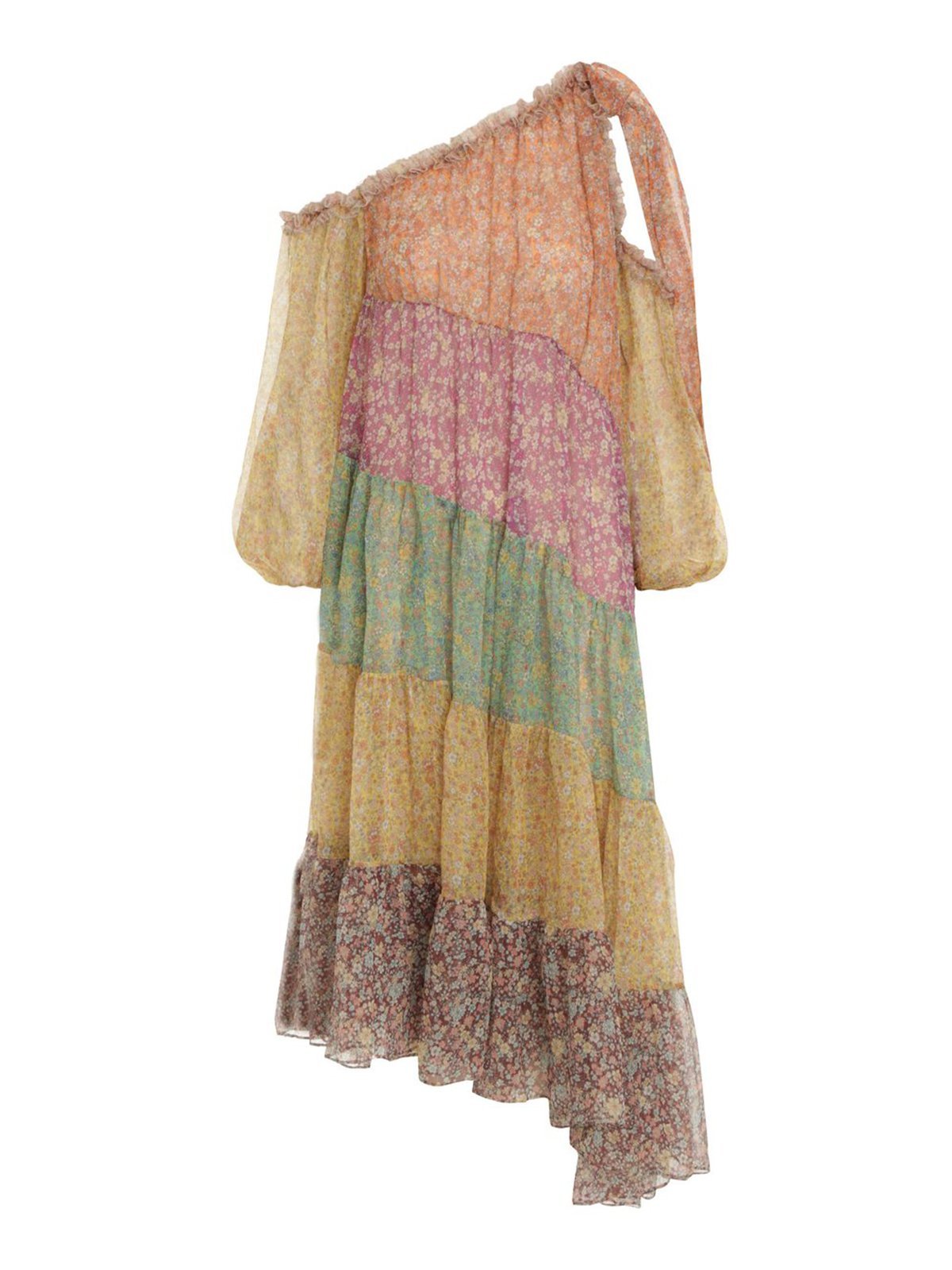 Bohemian beach holiday casual printed dress