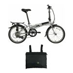 Mariner D8 Folding Bike (Brushed) with Foldable Carry Bag Bundle