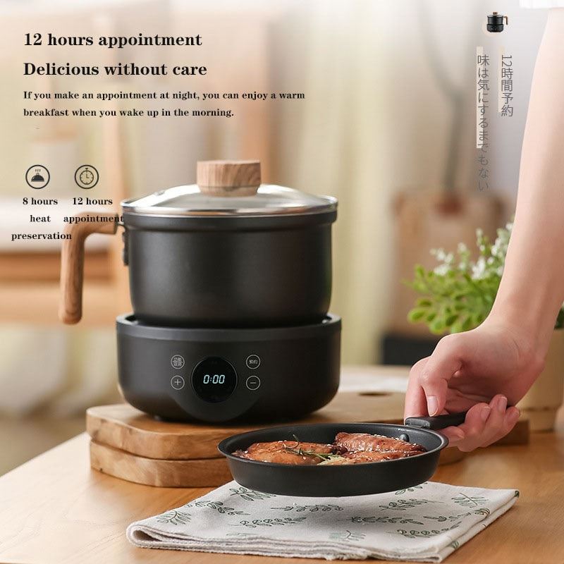 Electric Multicooker Hot Pot Skillet Fry Pan Steamer 110v220v Multifunction Cooking Appliance