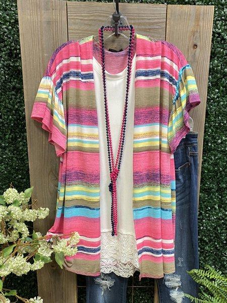 Color Casual Cotton-Blend Shirts & Tops