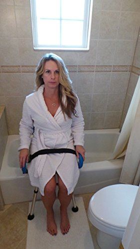Premium PADDED Bath and Shower Chair with Pivoting Arms. Space