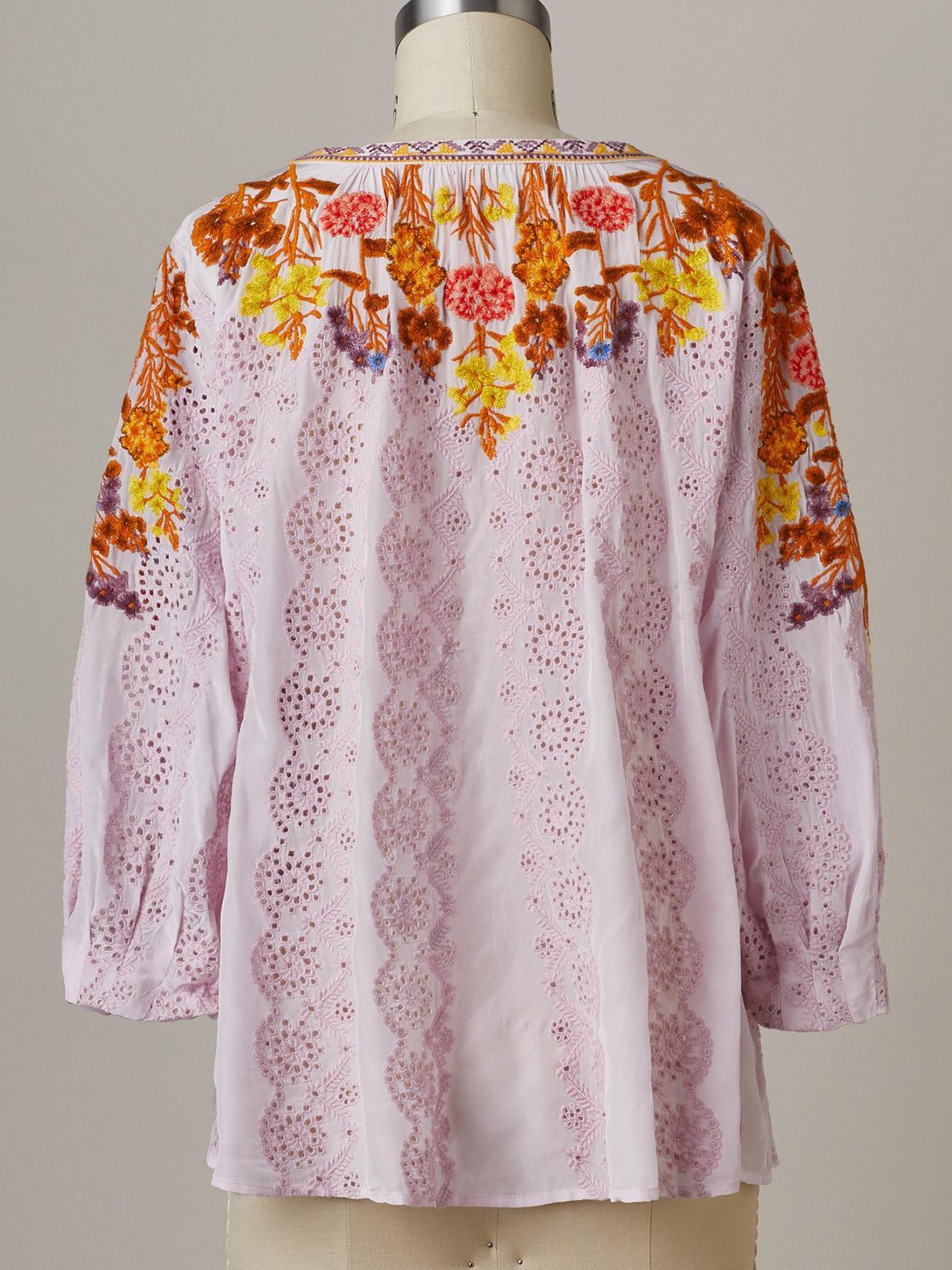 Shirt Collar 3/4 Sleeve Vintage Shirts & Tops