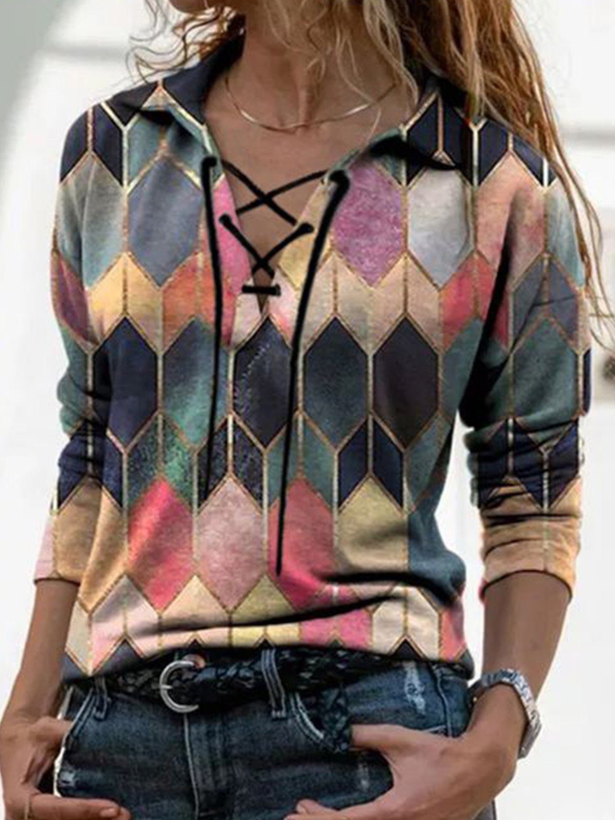 Vintage Printed Shirts & Tops