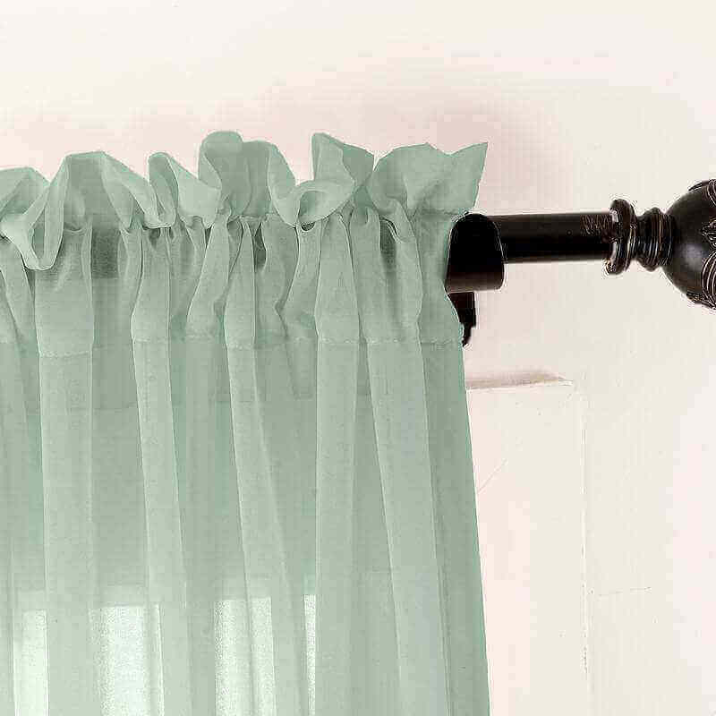 CUSTOM Scandina Grey Indoor Outdoor Sheer Curtain Voile Drapery