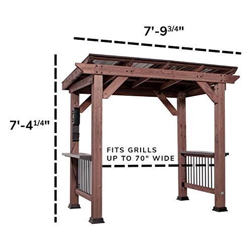 Backyard Discovery Saxony Wooden Grill Gazebo