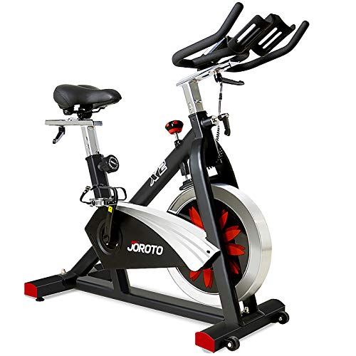 JOROTO Belt Drive Indoor Cycling Bike with Magnetic Resistance Exercise Bikes Stationary,  For Home Gym- Fitness Equipment for Men and Women- Black