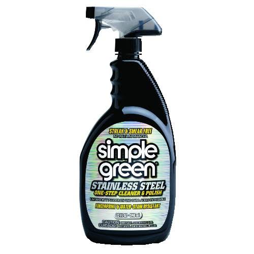 Stainless One-Step Cleaner Polish, 32 oz Spray Bottle by Simple Green - SMP18300CT