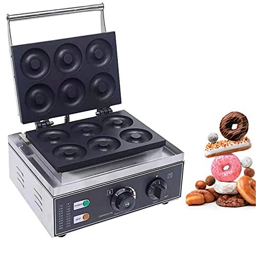 Electric Donut Maker, 6 Holes Commercial Doughnut Making Machine Non-stick