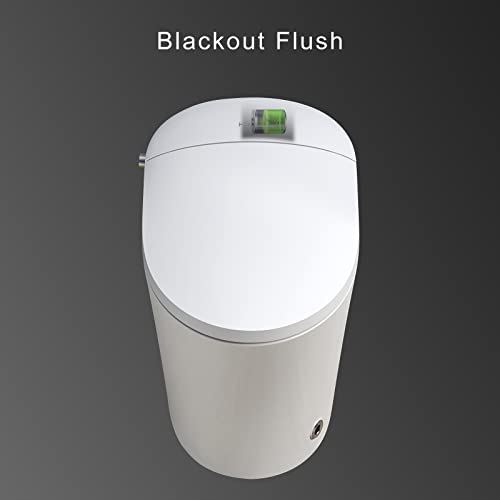 Modern Smart Toilet, Upgraded Self Cleaning One Piece Toilet with Warm