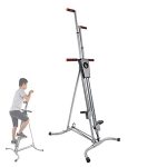 KHXJYC Vertical Climbing Machine, Folding Stepper for Aerobic Exercise, Men & Women Exercise Equipment