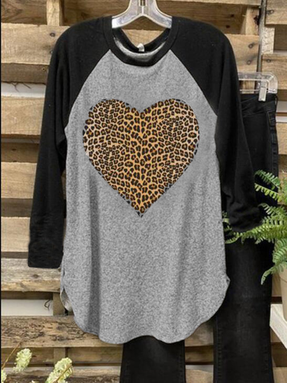 Letter Printed Long Sleeve Casual Shirts & Tops