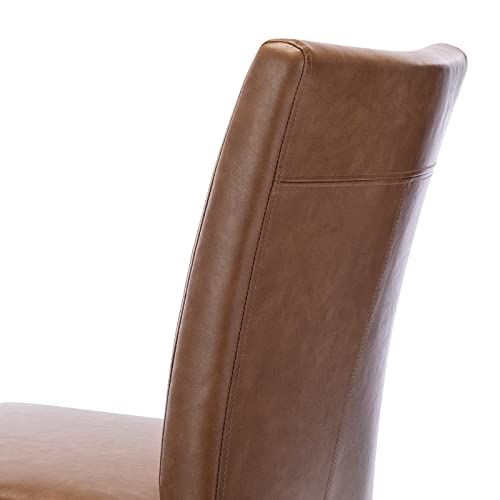 Upholstered Kitchen & Dining Room Chairs, Faux Leather Finish and Solid Wood