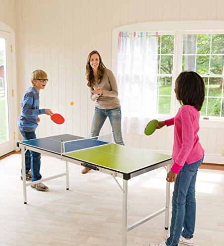 Pick-Up-And-Go Ping-Pong Table Tennis Table
