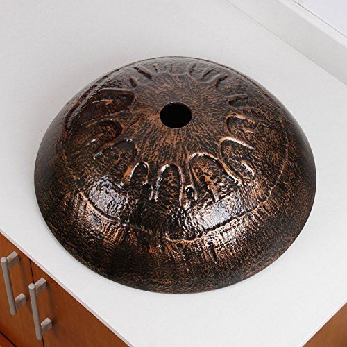 Tempered Glass Bathroom Vessel Sink & Oil Rubbed Bronze Faucet Combo