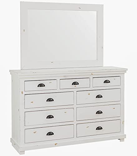 Progressive Furniture Willow Drawer Dresser with Mirror