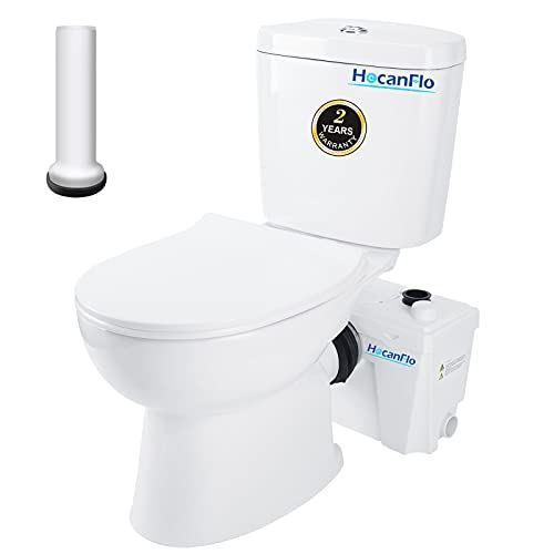 Watt Macerator Pump and Extension Pipe Between Toilet and Pump, Silent Seat